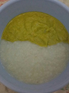 Foto resep MPASI 8M+ Bubur Nasi with Tumis Ikan Kembung&sayur