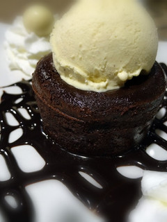 Una foto de Coulant de chocolate