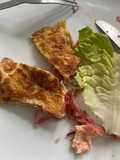 Sauerkraut omelette with cheese