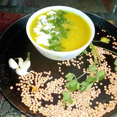 Masoor creamy soup A picture of Masoor creamy soup.