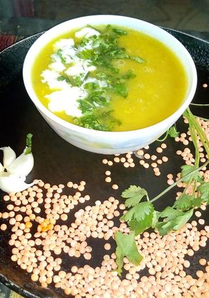 A picture of Masoor creamy soup.