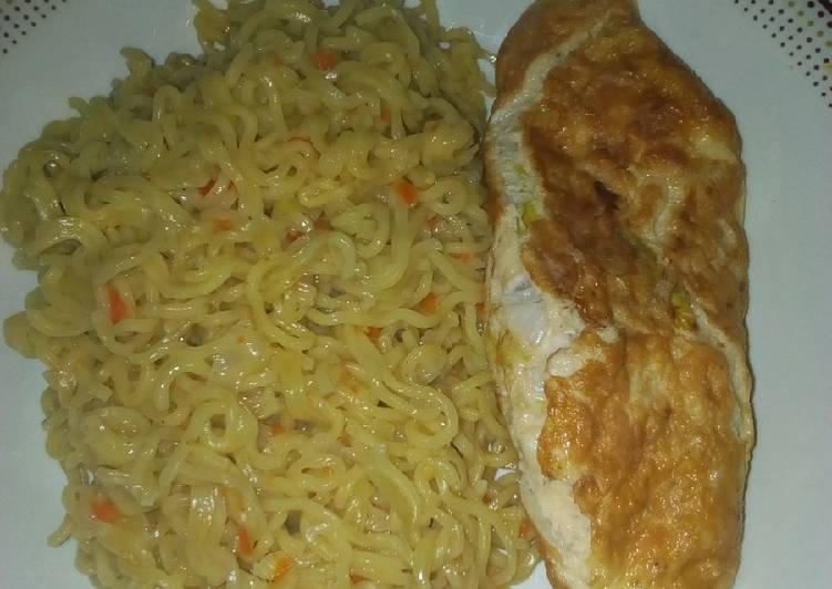 Step-by-Step Guide to Prepare Tasty Indomie with fried egg Cooking Basics for Beginners