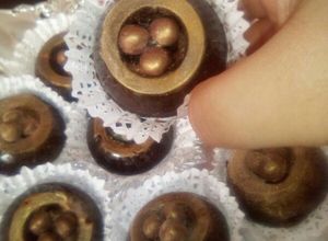 صورة لوصفة قاطو شوكولا عش البلبل المزيف رائع