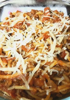 A picture of My Spaghetti Beef Bolognaise 💚.