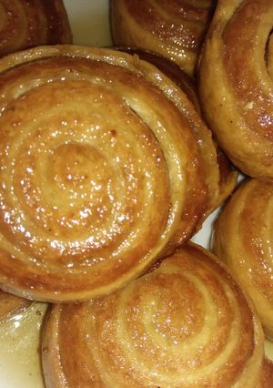 A picture of Fried pinwheel bread|saganoti #charityrecipe #4weekschallenge.