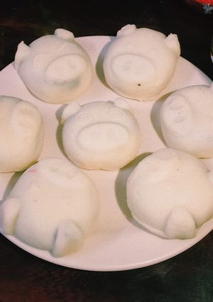 Hình của món Bánh dẻo lạnh nhân mè đen.