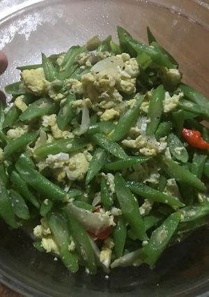 Foto resep Cah Buncis Orak Arik Telur