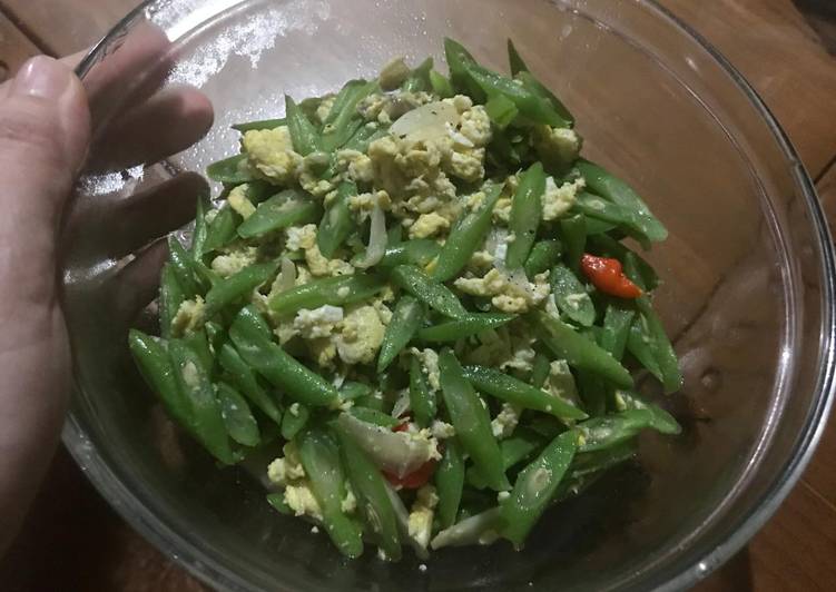 Cah Buncis Orak Arik Telur Cah Buncis Orak Arik Telur