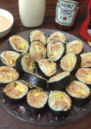 Hình của món Kimbab kimchi.