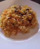 Arroz con quinoa y choritos