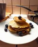 Pancakes alle mele e gocce di cioccolato
