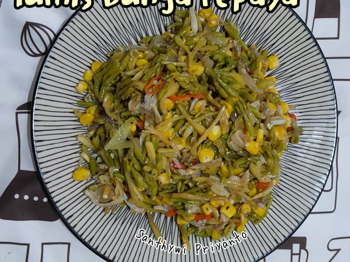 Bagaimana Membuat 230. Tumis Bunga Pepaya yang Lezat