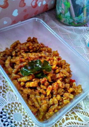 Foto resep Kering tempe pedas manis