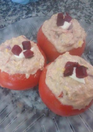Una foto de Tomates rellenos