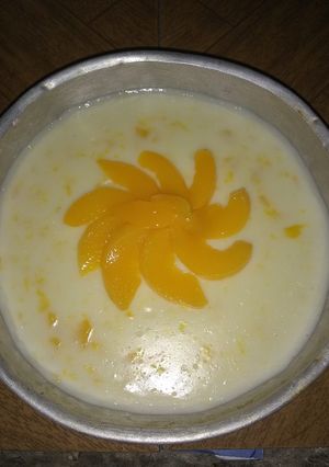 Una foto de Postre fácil de duraznos!