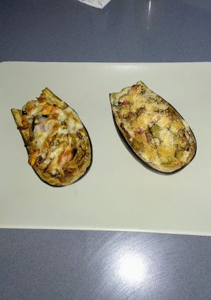 Foto principal de Berenjena rellena de melva y verduras