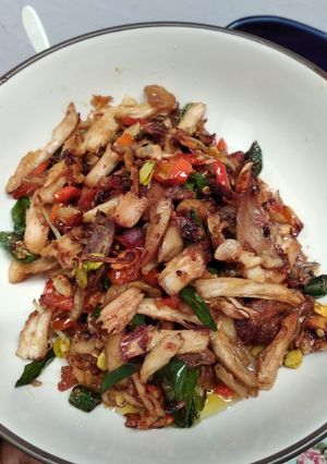 Foto resep Ayam suwir cabe hijau