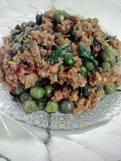 Foto resep Oseng oncom kemangi, leunca