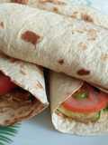 Wrap de hummus y calabacín