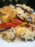Patate riso e cozze (la tiella barese)