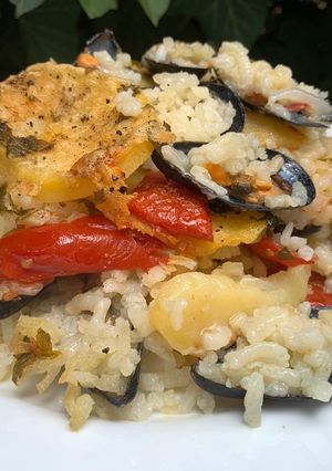 Foto di Patate riso e cozze (la tiella barese)