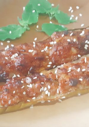 รูปของ Japanese Miso Pork in Eggplant มะเขือยาวอบยัดไส้หมูมิโซะ