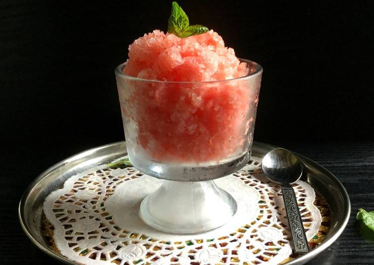 Recipe of Speedy Watermelon Granita