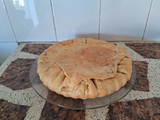 Tarta cremosa de zapallo y salsa bechamel