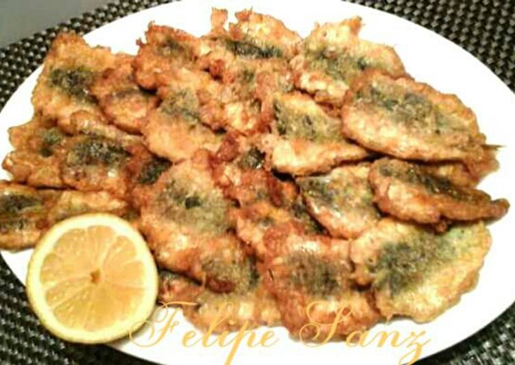 Sardinas rebozadas