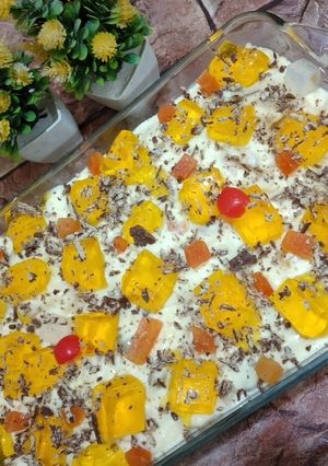 A picture of Fruit custard.