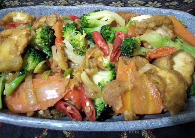 Resep Tumis Sayur Ayam Fillet Oleh Dapur B'wish - Cookpad