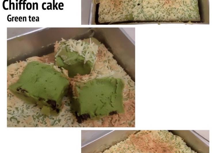 Resep Chiffon cake green tea, Bisa Manjain Lidah