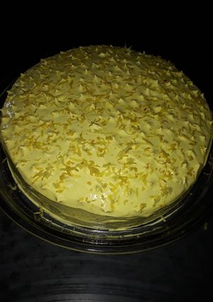 Una foto de Torta de limón casera