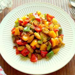 A picture of Baby Corn Pepper Fry.