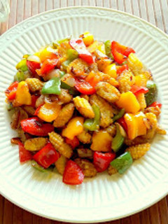 A picture of Baby Corn Pepper Fry.