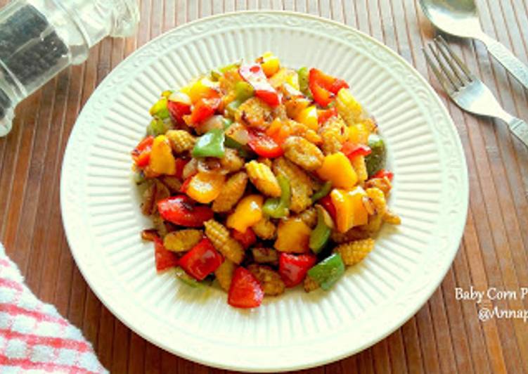Simple Way to Prepare Baby Corn Pepper Fry in 22 Minutes for Young Wife
