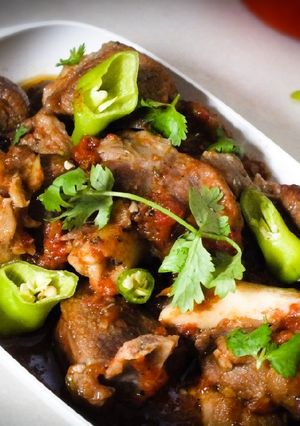 A picture of Lamb karahi.