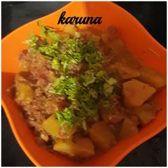 A picture of Pumking gravy sabji.