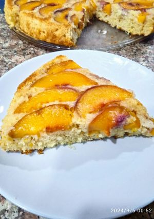 Une photo de Gâteau aux pêches 🍑