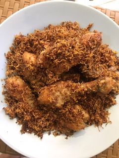 Foto resep Ayam serundeng kelapa