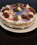 No Bake Triple Chocolate Cheesecake