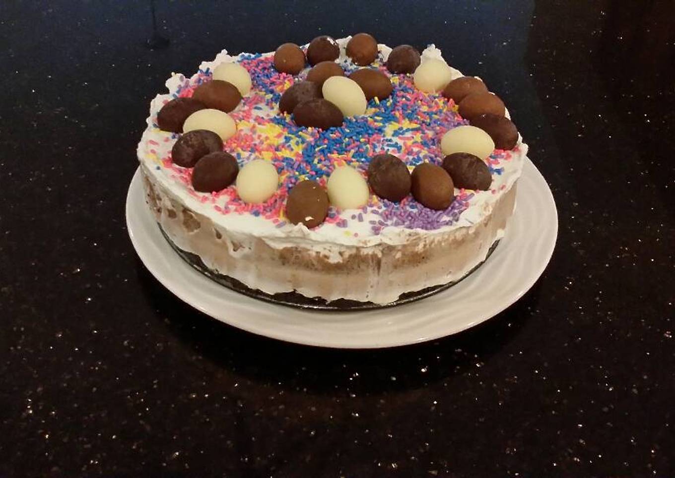 No Bake Triple Chocolate Cheesecake