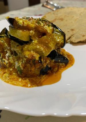 A picture of Eggplant in Spiced Yogurt Sauce (Dahi Wale Baingan).