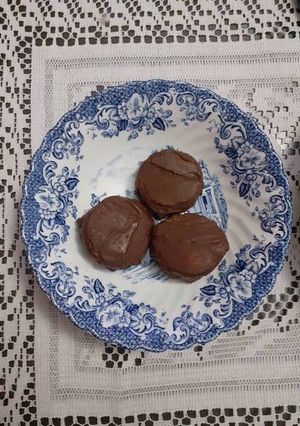 Una foto de Alfajores de chocolate