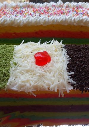Foto resep Rainbowcake kukus