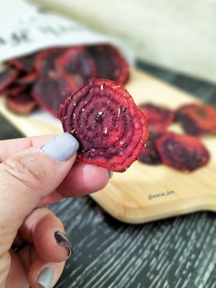 Una foto de Chips de remolacha