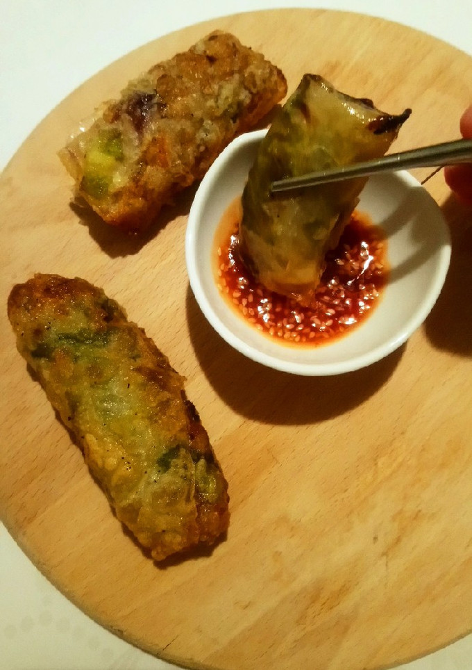 Tavaszi tekercs gyorsan, egyszerűen recept fotója