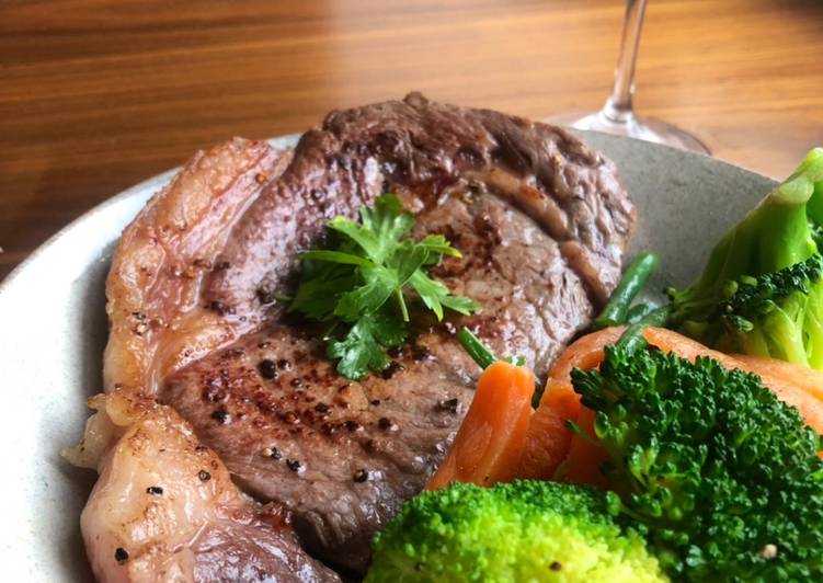 Easiest Way to Prepare Any-night-of-the-week Under 5 min Steak Night 🐄 🍷
