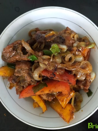 Cara Mudah Menyiapkan Resep Beef blackpapper (sapi lada hitam) yang Enak