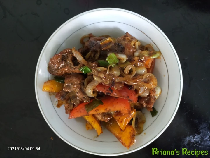 Langkah Gampang Menyiapkan Resep Beef blackpapper (sapi lada hitam) yang Bikin Ngiler